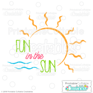 Fun in the Sun Title Free SVG File