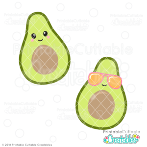 Cute Avocado SVG File