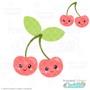 Cute Cherries SVG Files