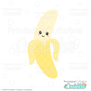 Cute Banana SVG File