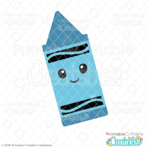 Happy Crayon SVG File