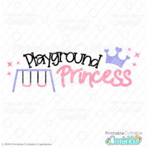 Playground Princess Free SVG File