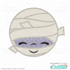 Cute Mummy Face SVG File