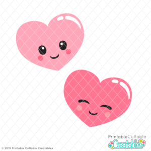 Cute Valentine Hearts Free SVG files
