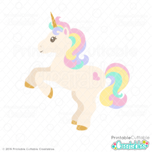 Cute Unicorn SVG File