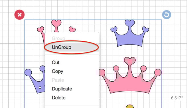 How to Open SVG Files in Cricut Design Space 10 Cricut Design Space - Right Click to Ungroup SVG file
