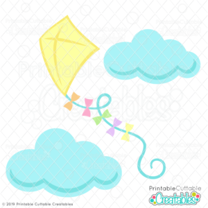 Spring Kite Free SVG File for Cricut and Silhouette