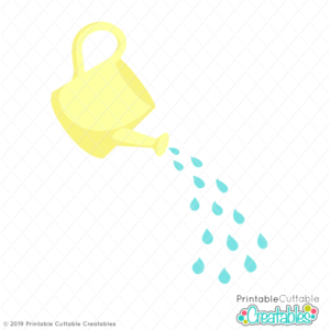 Spring Watering Can FREE SVG File for Cricut & Silhouette
