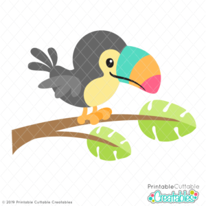 Tropical Toucan SVG File & Clipart