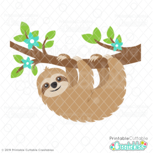 Sweet Sloth SVG File