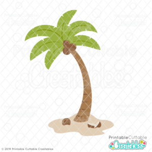 Tropical Palm Tree SVG File