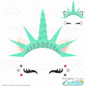 FREE Unicorn of Liberty SVG File