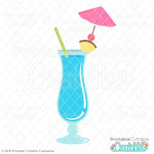 Tropical Hurricane Drink SVG file