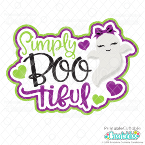 Simply BOO-tiful Scrapbooking SVG Cut File