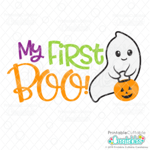My First BOO SVG Cut File