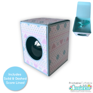 Round Ornament Box SVG File 4 Inch