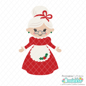 Cute Mrs. Claus SVG File