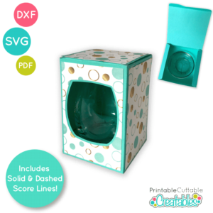 Medium Stemless Wine Glass Box SVG File