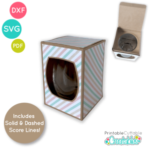 Small Stemless Wine Glass Box SVG File