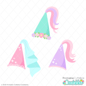 Princess Hat SVG Files Set