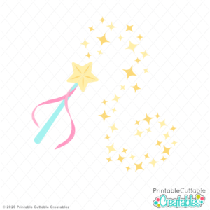 Magic Fairy Princess Wand Free SVG Files