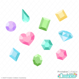 Sparkling Jewels Free SVG Files