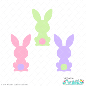 Easter Bunny Bums FREE SVG Files