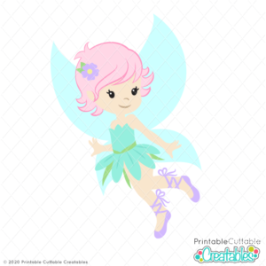 Cute Magical Fairy SVG Cut File
