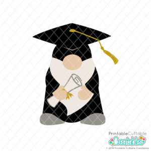 Graduation Gnome SVG File