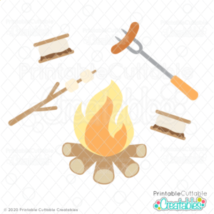 Cozy Campfire SVG Cut File