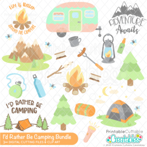 I'd Rather Be Camping SVG Bundle