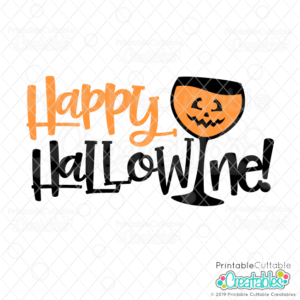 Happy Hallowine SVG File