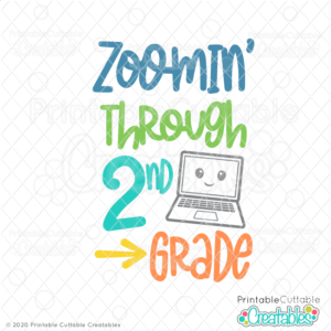 Zoomin' Through 2nd Grade SVG File