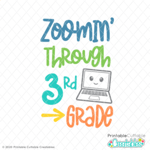 Zoomin Through 3rd Grade SVG File