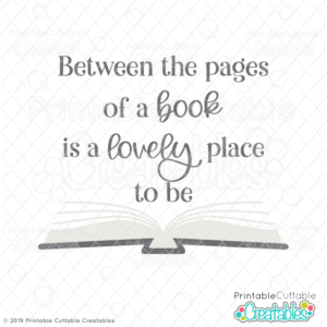 Between the Pages of a Book SVG File