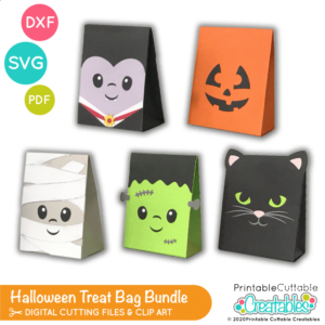 Halloween Treat Bag SVG Bundle