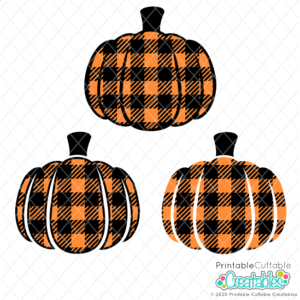 Buffalo Plaid Pumpkin Free SVG Files