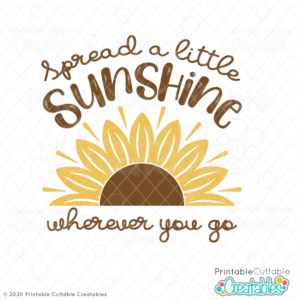 Spread a Little Sunshine Free SVG File