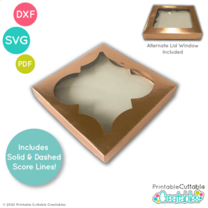 Large Arabesque Tile Ornament Box SVG File