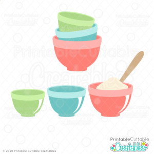 Mixing Bowls SVG File