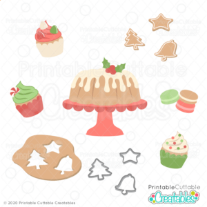 Christmas Cakes n Cookies SVG File