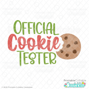 Official Cookie Tester Free SVG File