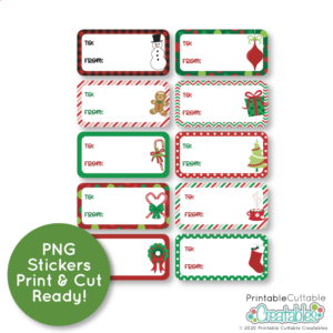 Christmas Gift Labels Free Printable Stickers