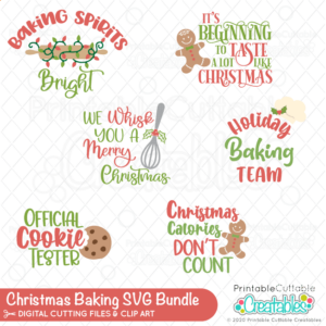 Christmas Baking SVG Bundle