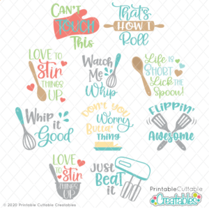 Kitchen SVG Files Bundle
