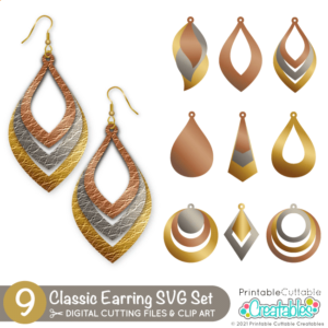 Classic Earring Free SVG Files