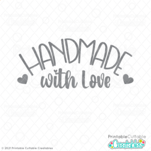 Handmade with Love Free SVG File