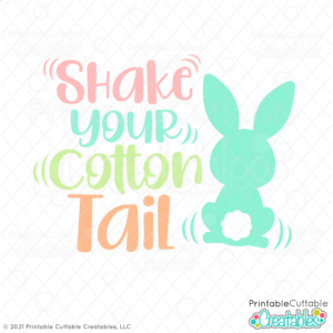 Shake Your Cotton Tail Free SVG File