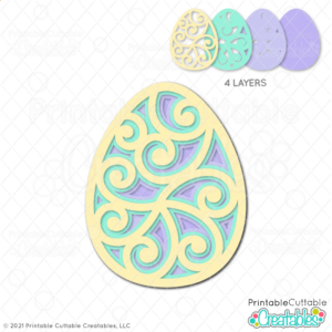 Free Easter Egg Layered SVG File