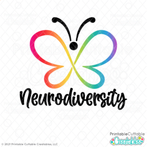 Neurodiversity Butterfly SVG File